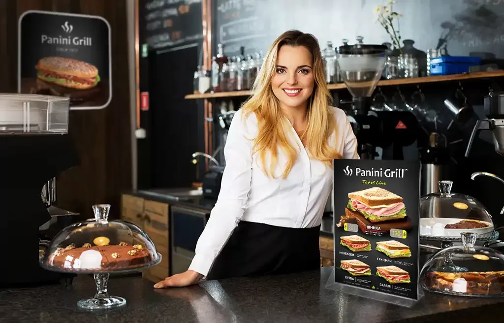 Internal advertisement of Panini Grill