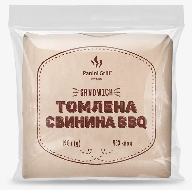 Сэндвич для кофейни ТОМЛЕНАЯ СВИНИНА BBQ оптом