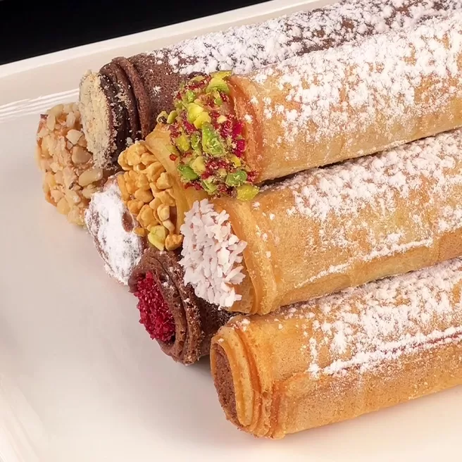 трубочки зі згущеним молоком